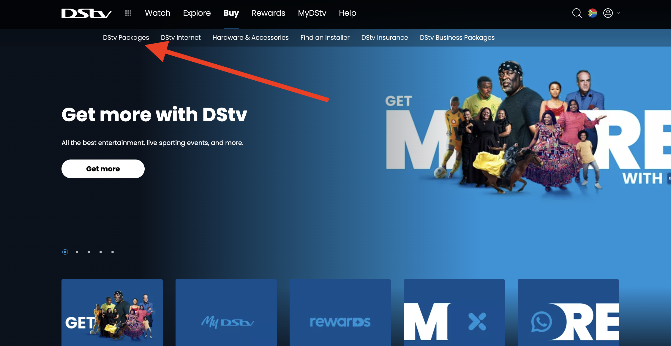 dstv sign up